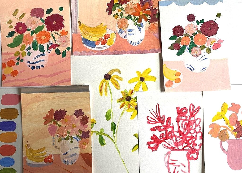 Acrylic painting with Laura Gee, 3rd Oct 2023