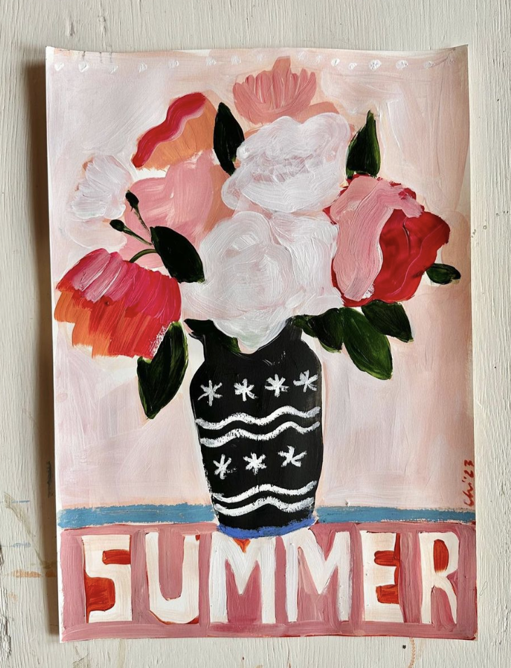 Acrylic and oil pastels with Chiara Perano 20th June 2023