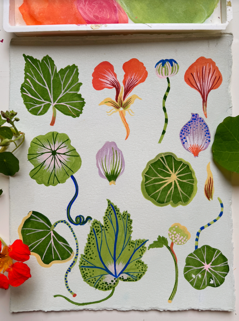 Acrylic painting with Sarah Gordon, 1st October 2024