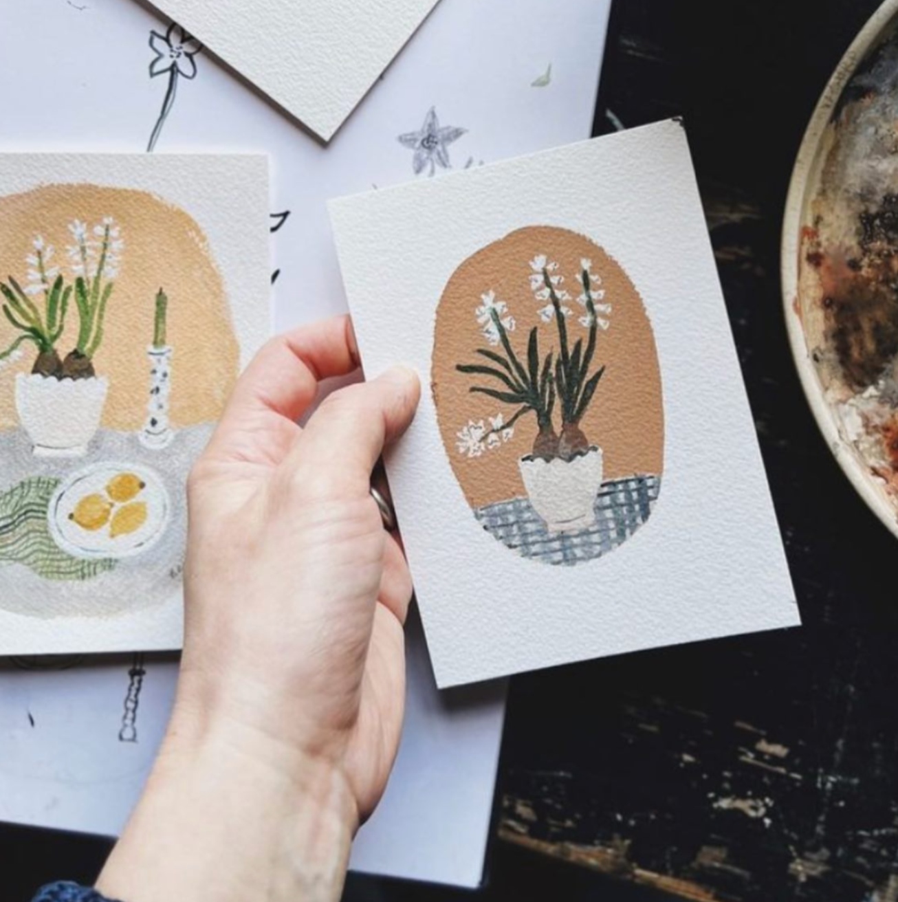 Gouache painting with Gemma Koomen, 31st Jan 2023