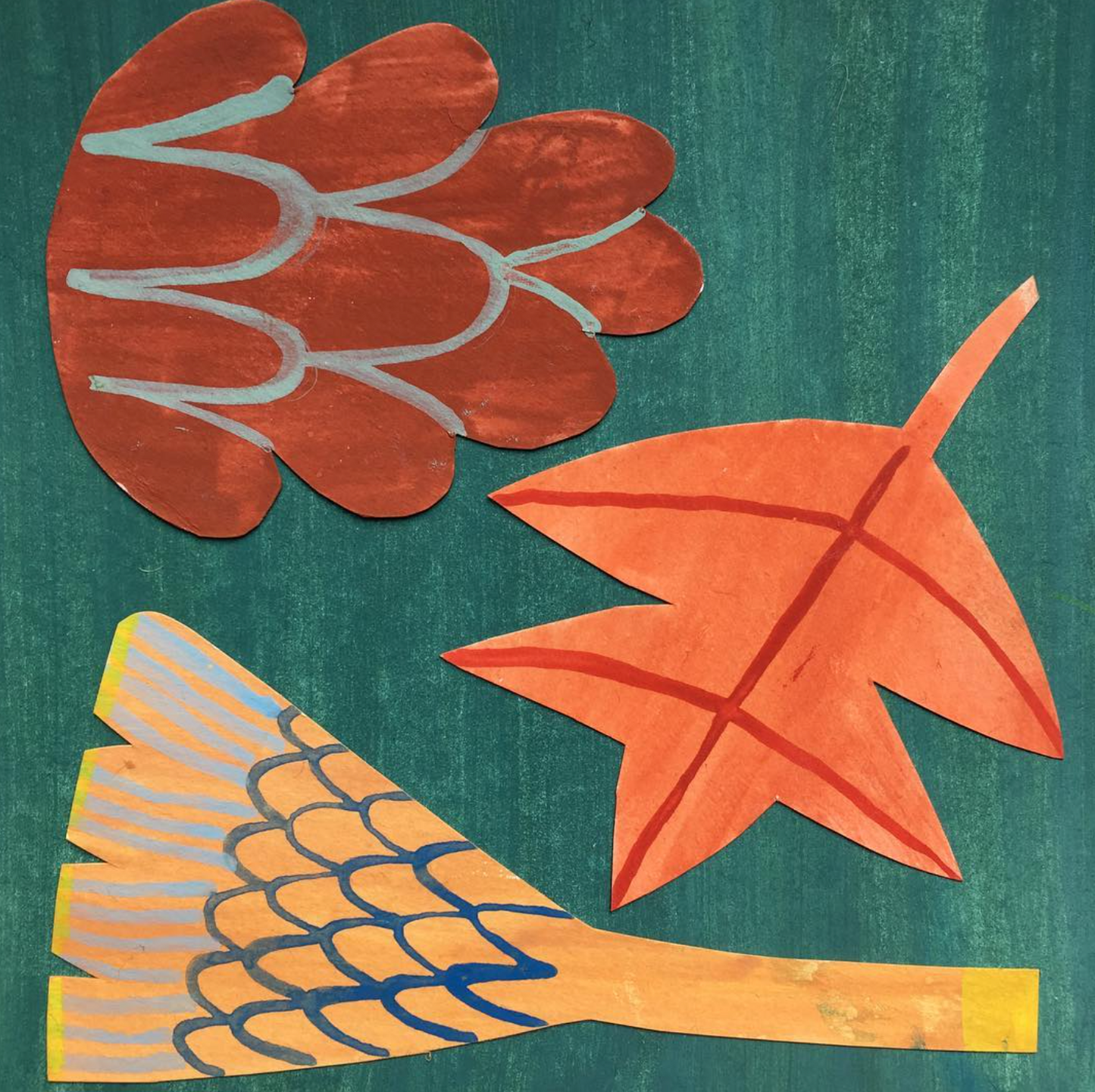 Acrylic painting and collage with Emma Crockatt, 29th October 2025