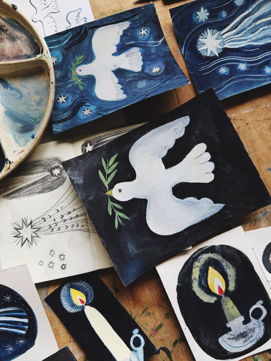 Wintery mixed media painting with Gemma Koomen, 1st December 2026