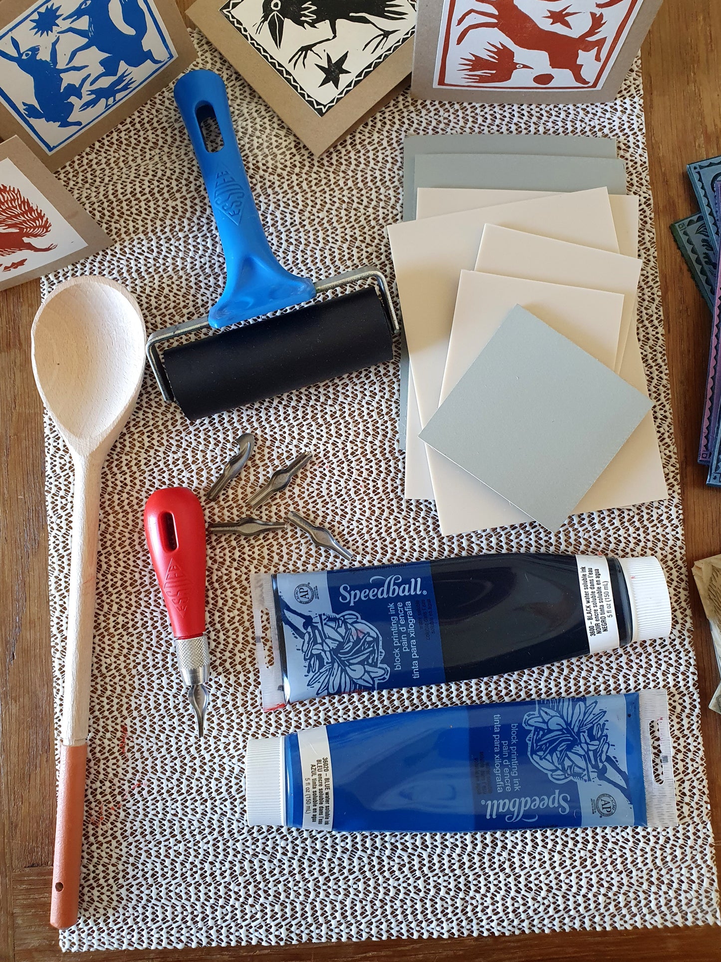 Festive Linocut printing with Diana Catchpole, 24th November 2026
