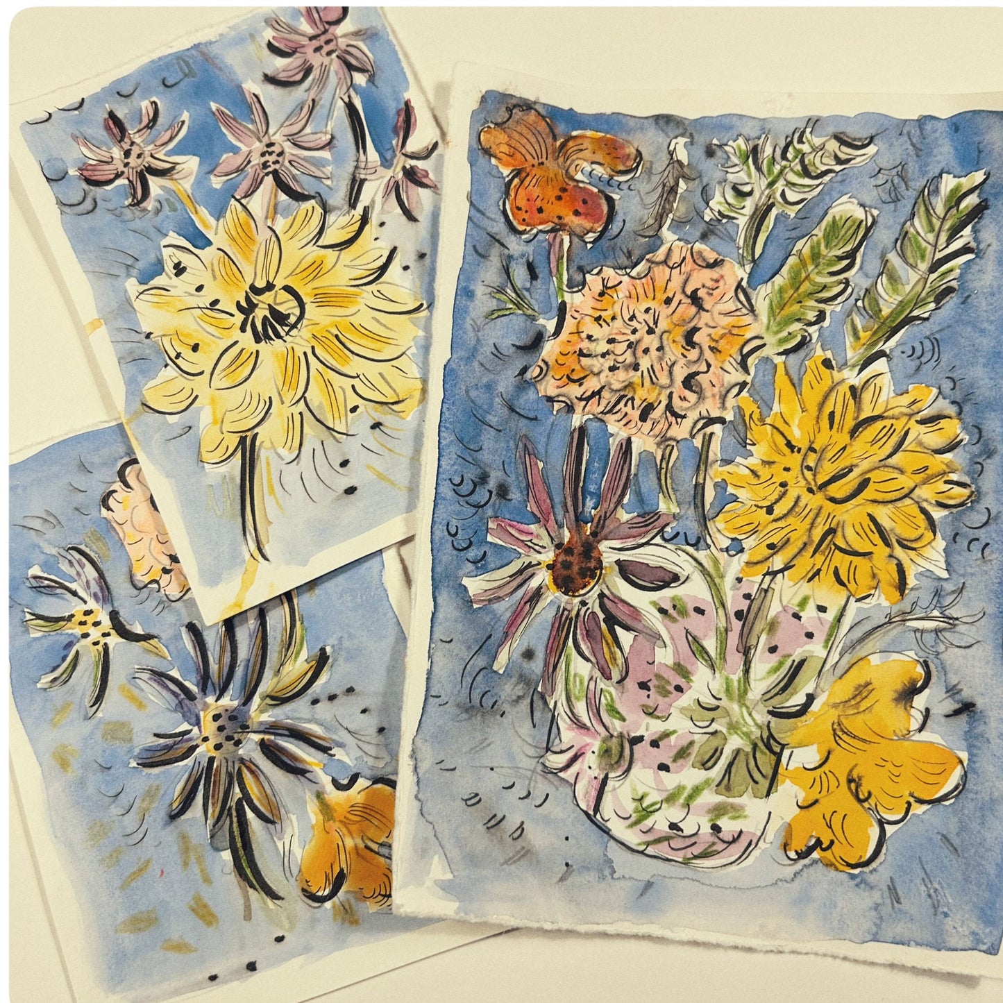 Watercolour and fineliner drawing with Louise Boulter, 23rd September 2025