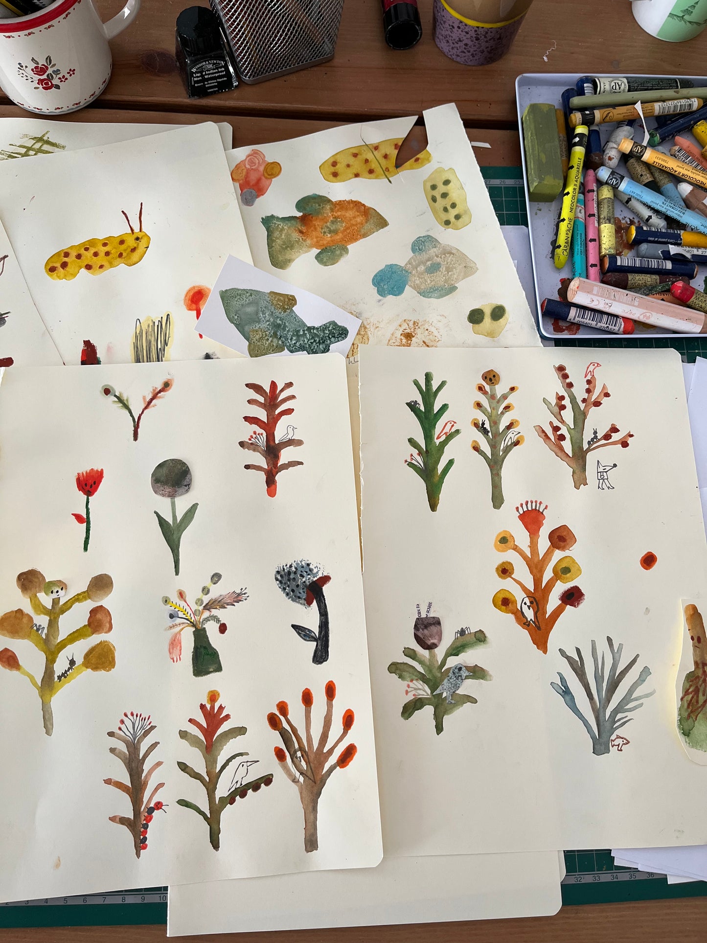 Mixed Media drawing with Estee Zales, 1st July 2025