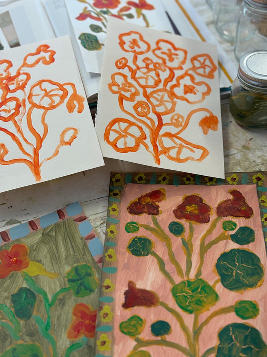 Acrylic painting with Rosie Harbottle, 2nd July 2024