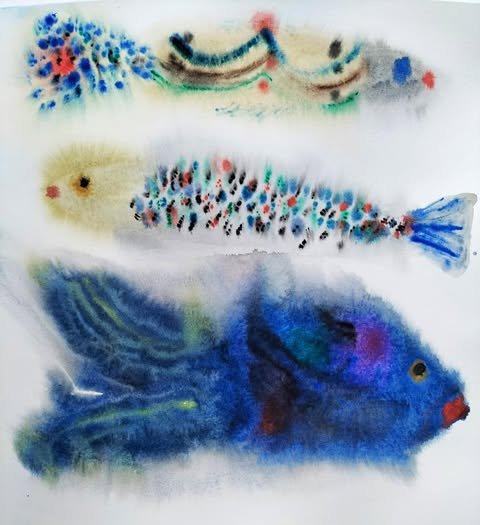 Marine life water colour painting with Moira Fruth, 6th Feb 2025