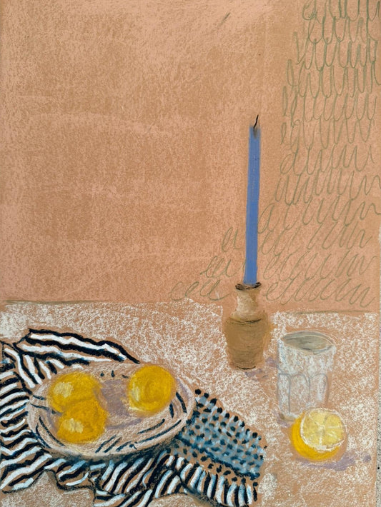 Oil pastel drawing with Phoebe Stone, 10th February 2026