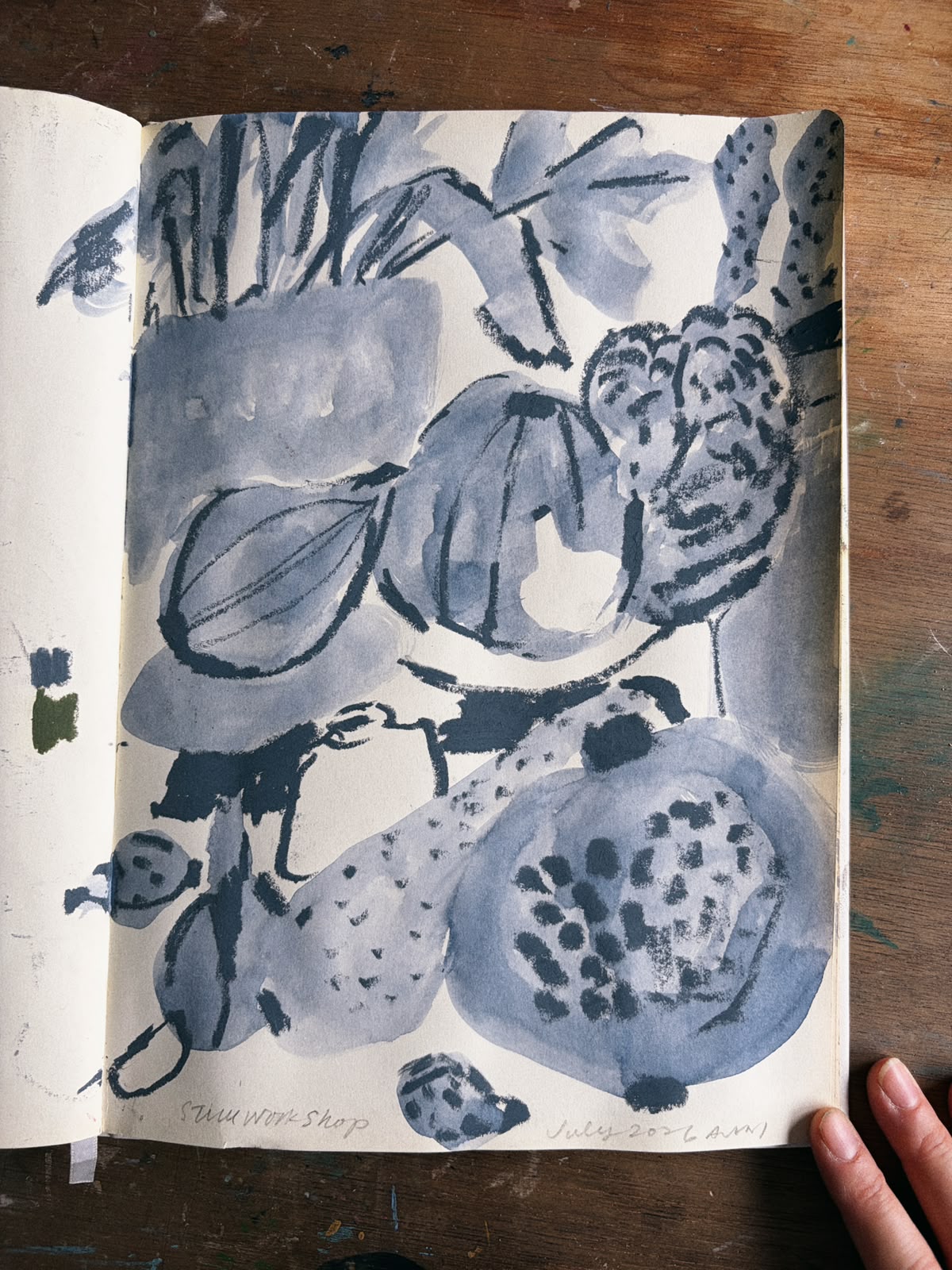 Mixed media drawing with Akiko Juni, 11th July 2026