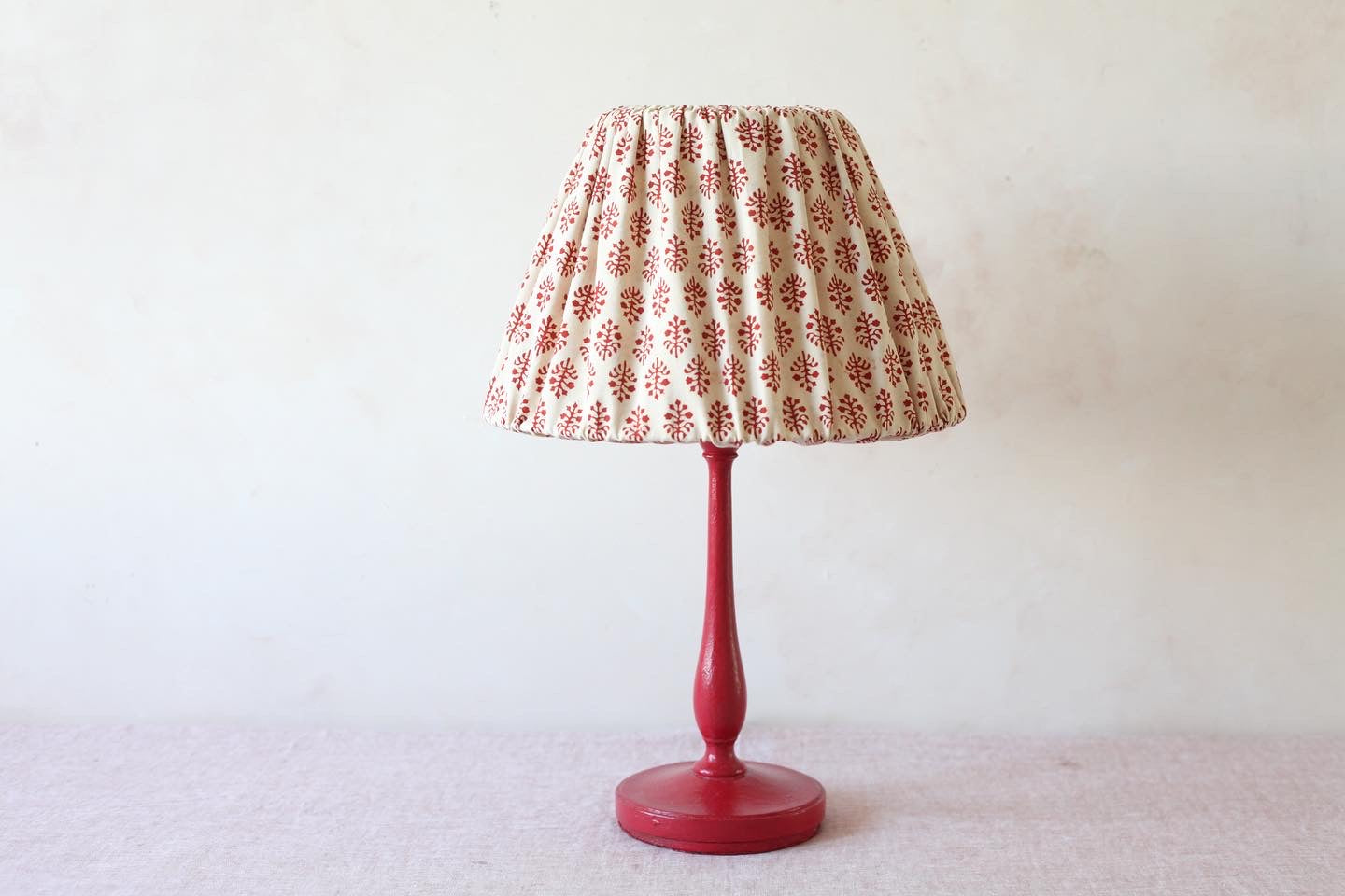 Fabric lampshade making