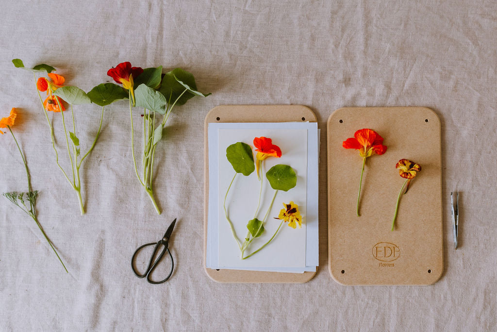 Flower pressing and making Botanical Artworks