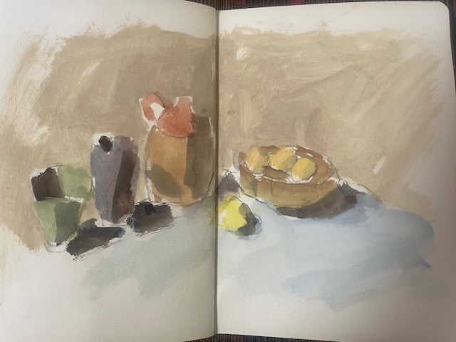 Sketch book studies with Stacey McCall, 11th March 2025