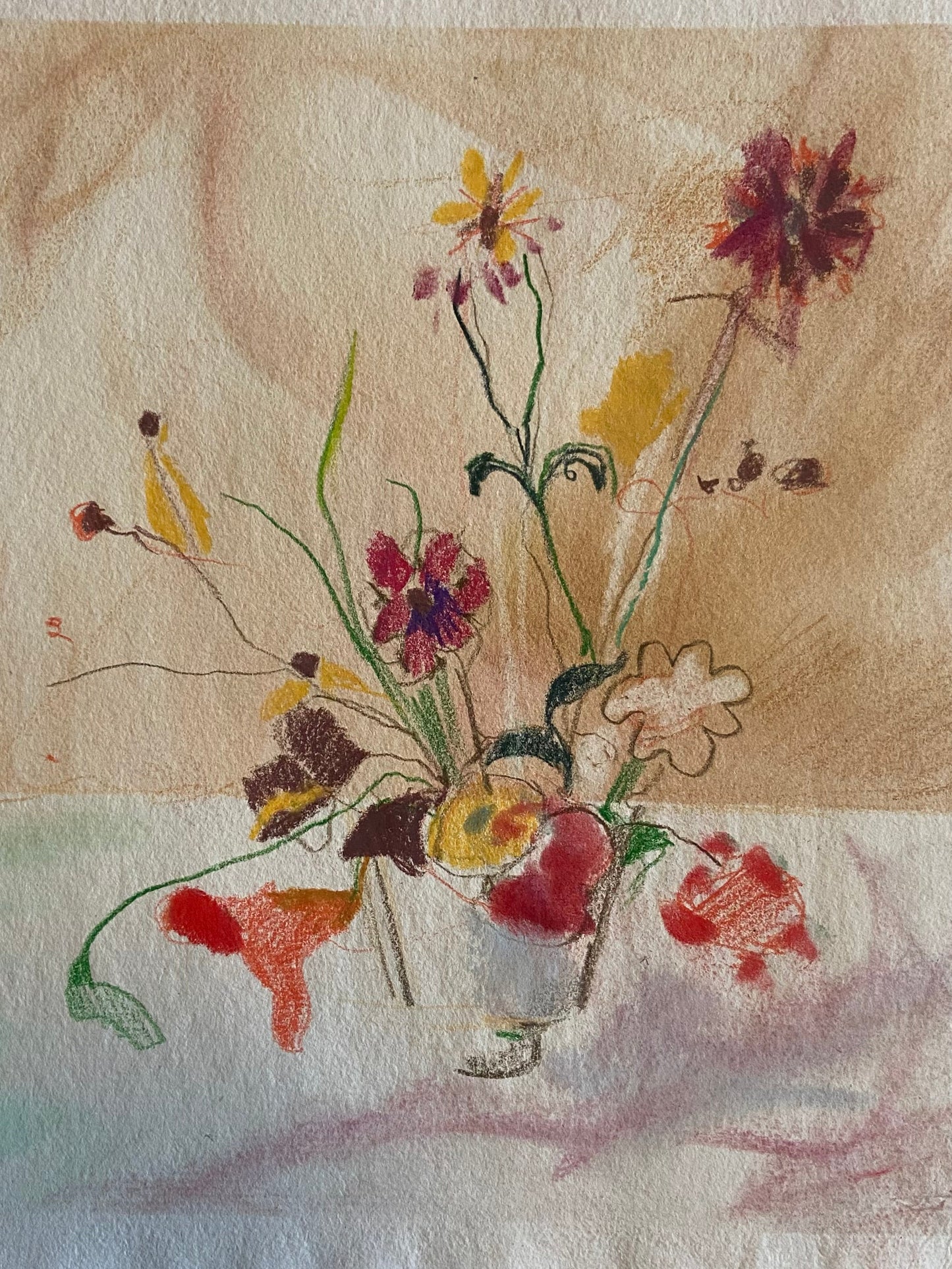 Colour pencil drawing with Claire Downes, 24th Feb 2026