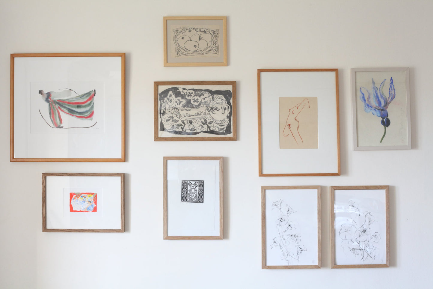 Still life with pansies by Molly Martin, A4