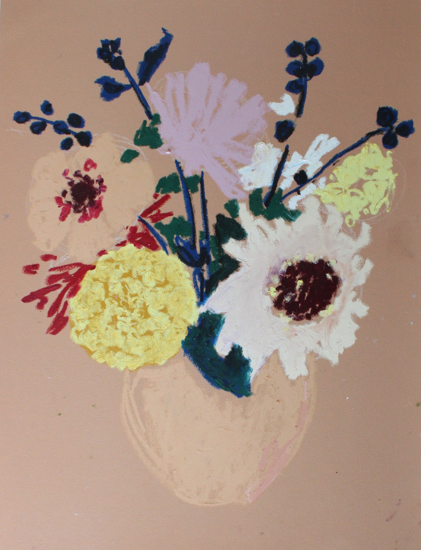 Oil pastel drawing with Laura Brown of Eva Ray Studios, 10th Sept 2024