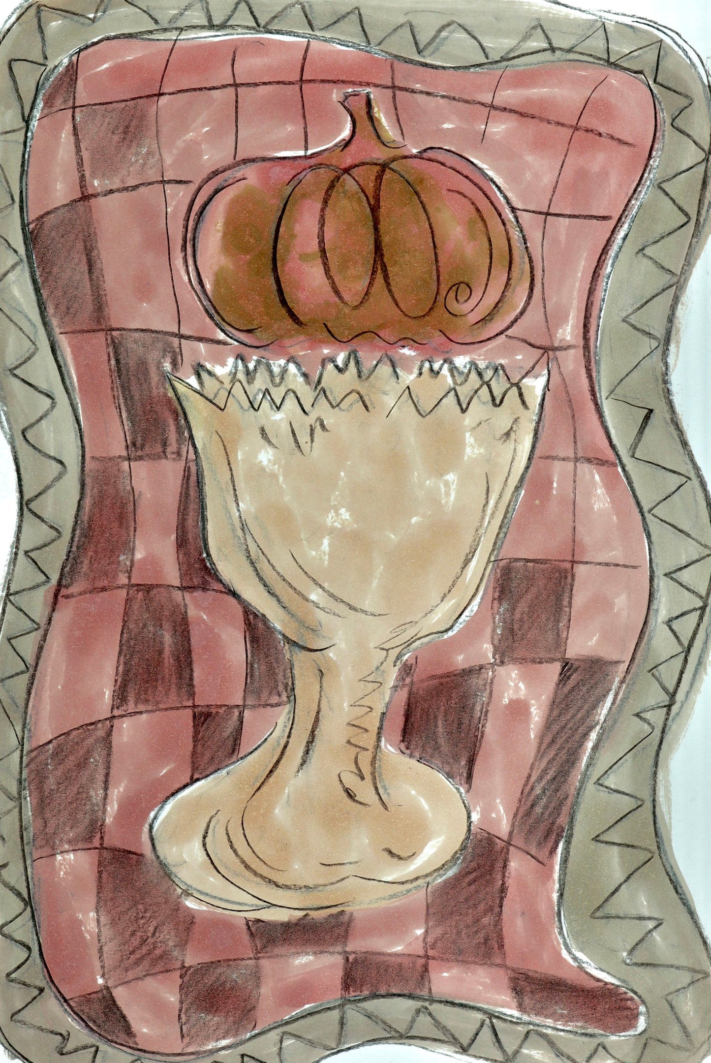 Charcoal and ink drawing with Ruby Bateman, 8th Oct 2024