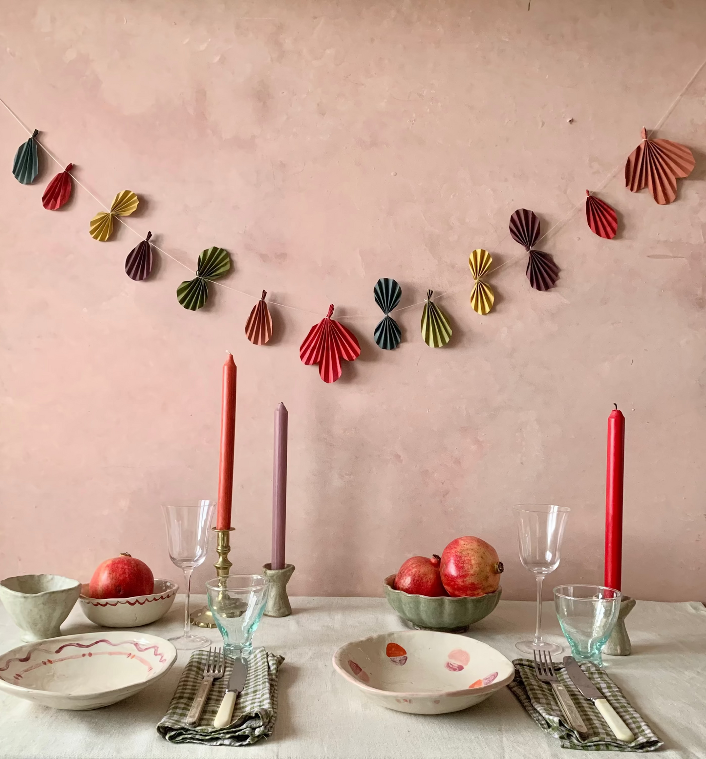 Paper garland making