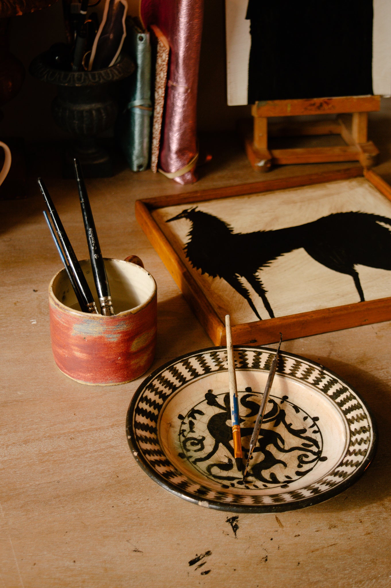 Animal, acrylic painting with Tabby Booth, 16th September 2025