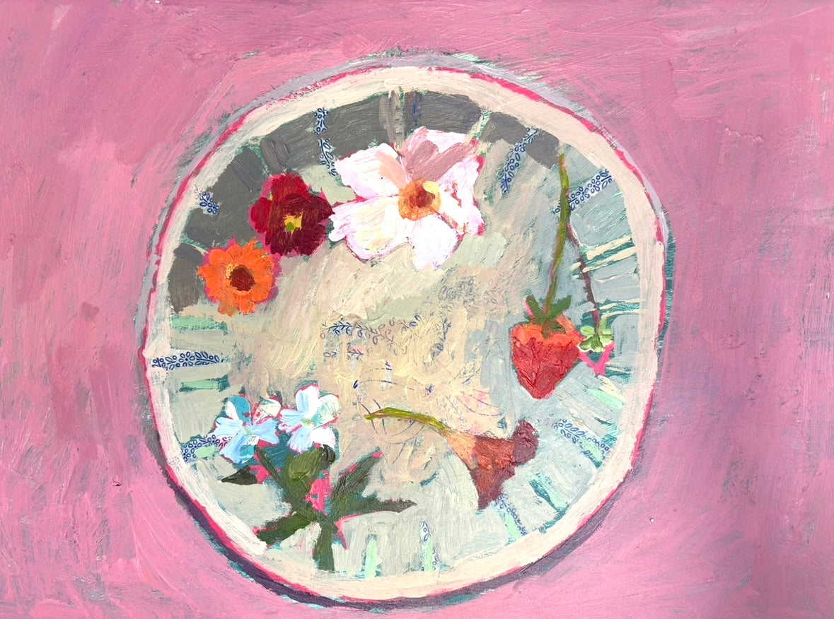 Acrylics, inks and collage with Charlotte Hardy, 17th June 2025