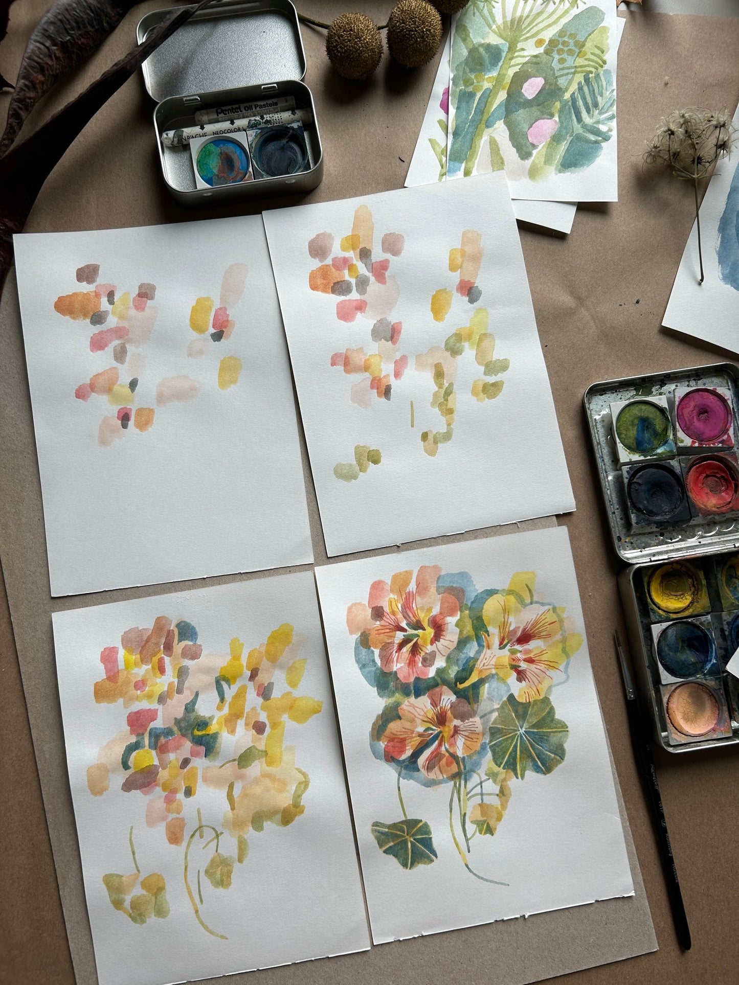 Mixed media drawing with Olga Ptashnik, 12th Nov 2024