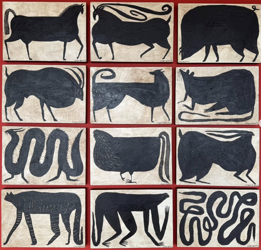 Animal, acrylic painting with Tabby Booth, 16th September 2025