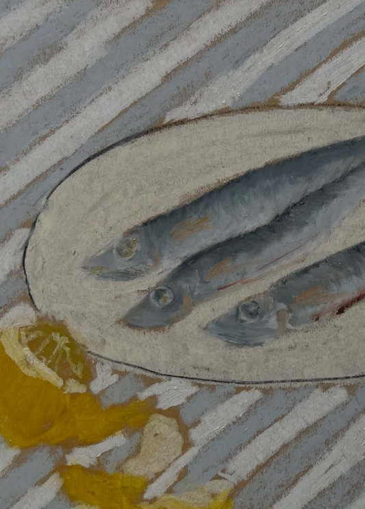 Oil pastel drawing with Phoebe Stone, 10th February 2026