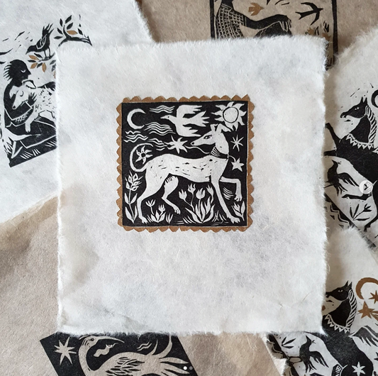 Festive Linocut printing with Diana Catchpole, 24th November 2026