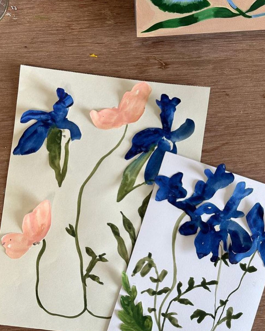 Painting & collage with Georgia Beaumont, 6th June 2023