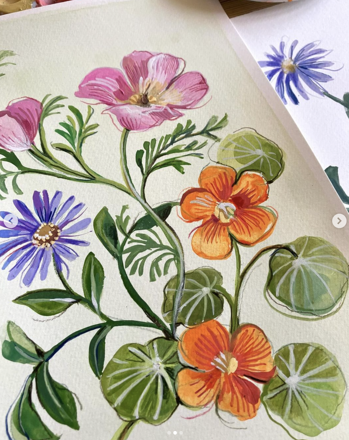 Gouache and water colour pencils with Clare Therese Gray, 17th Sept 2024