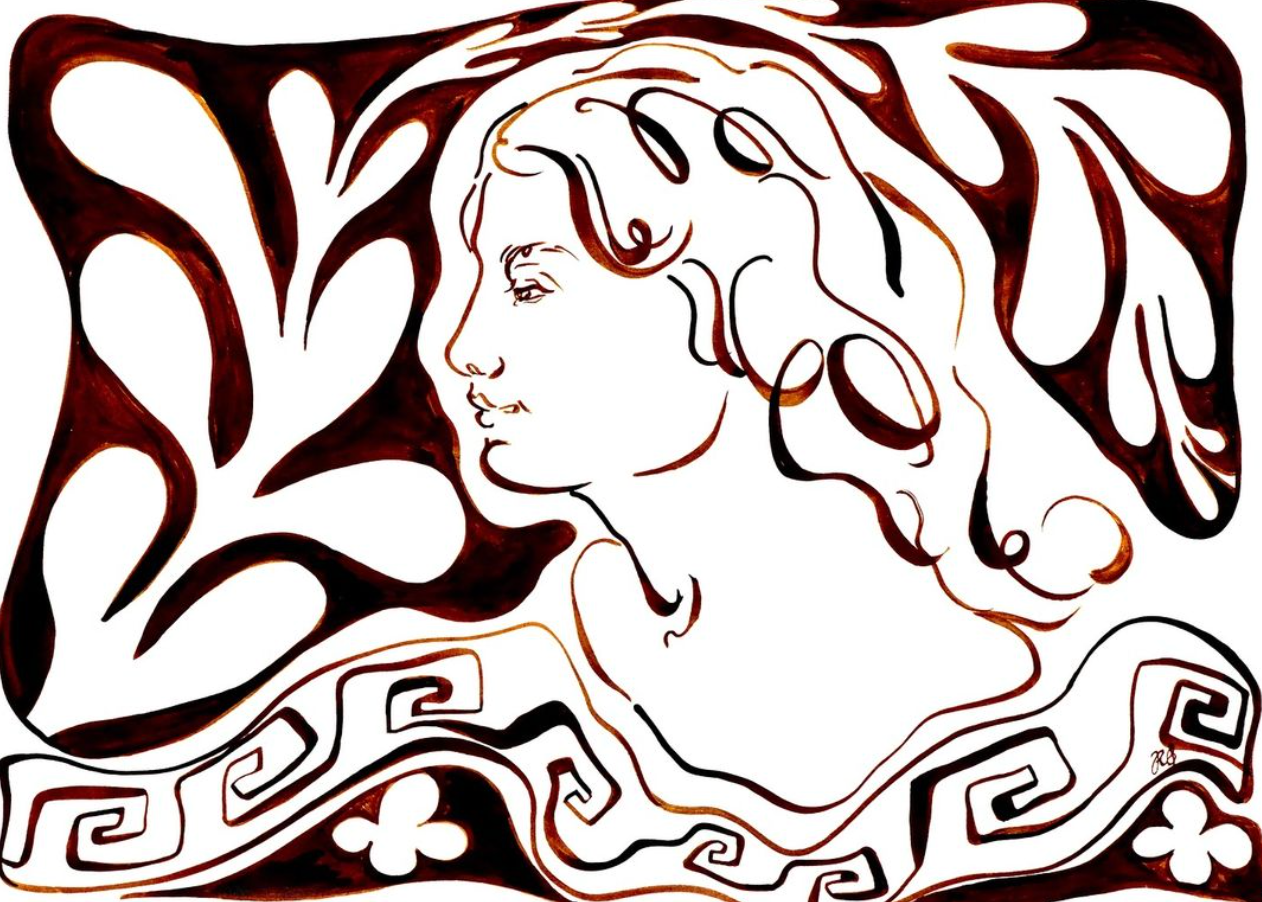 Charcoal and ink drawing with Ruby Bateman, 8th Oct 2024