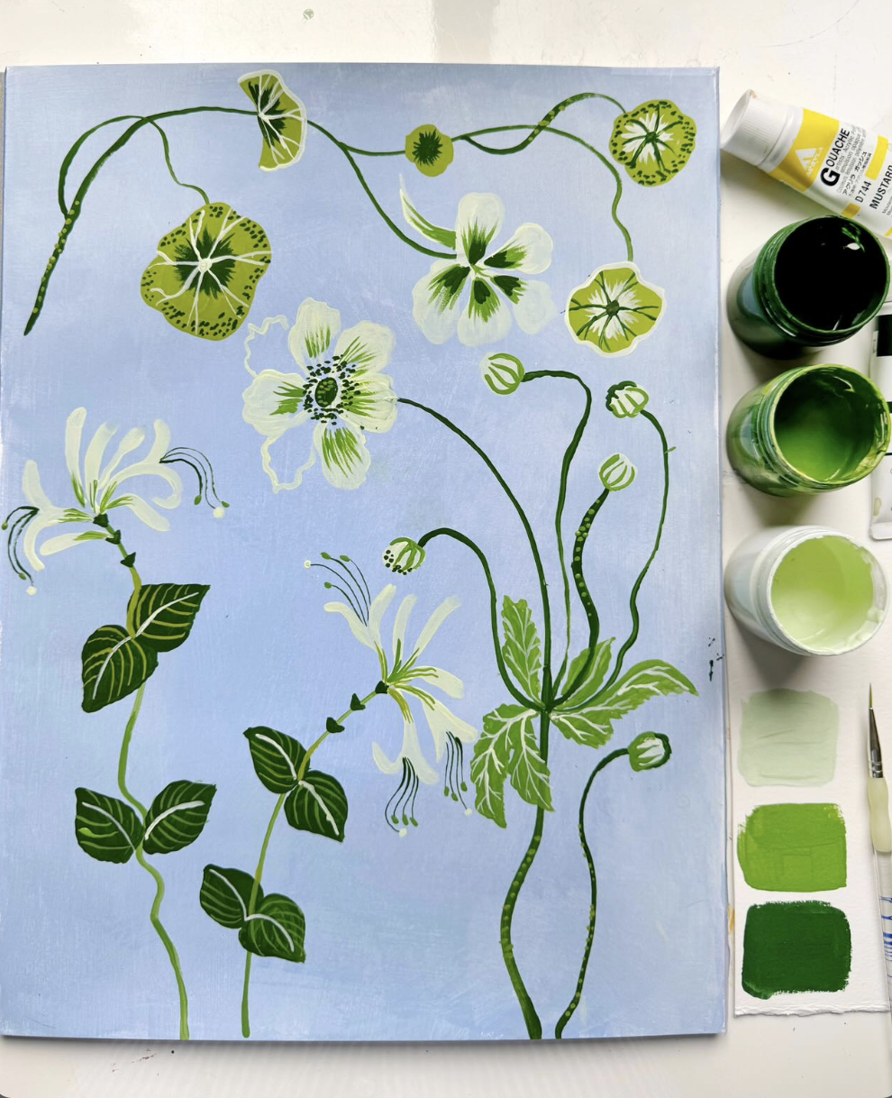 Acrylic painting with Sarah Gordon, 1st October 2024