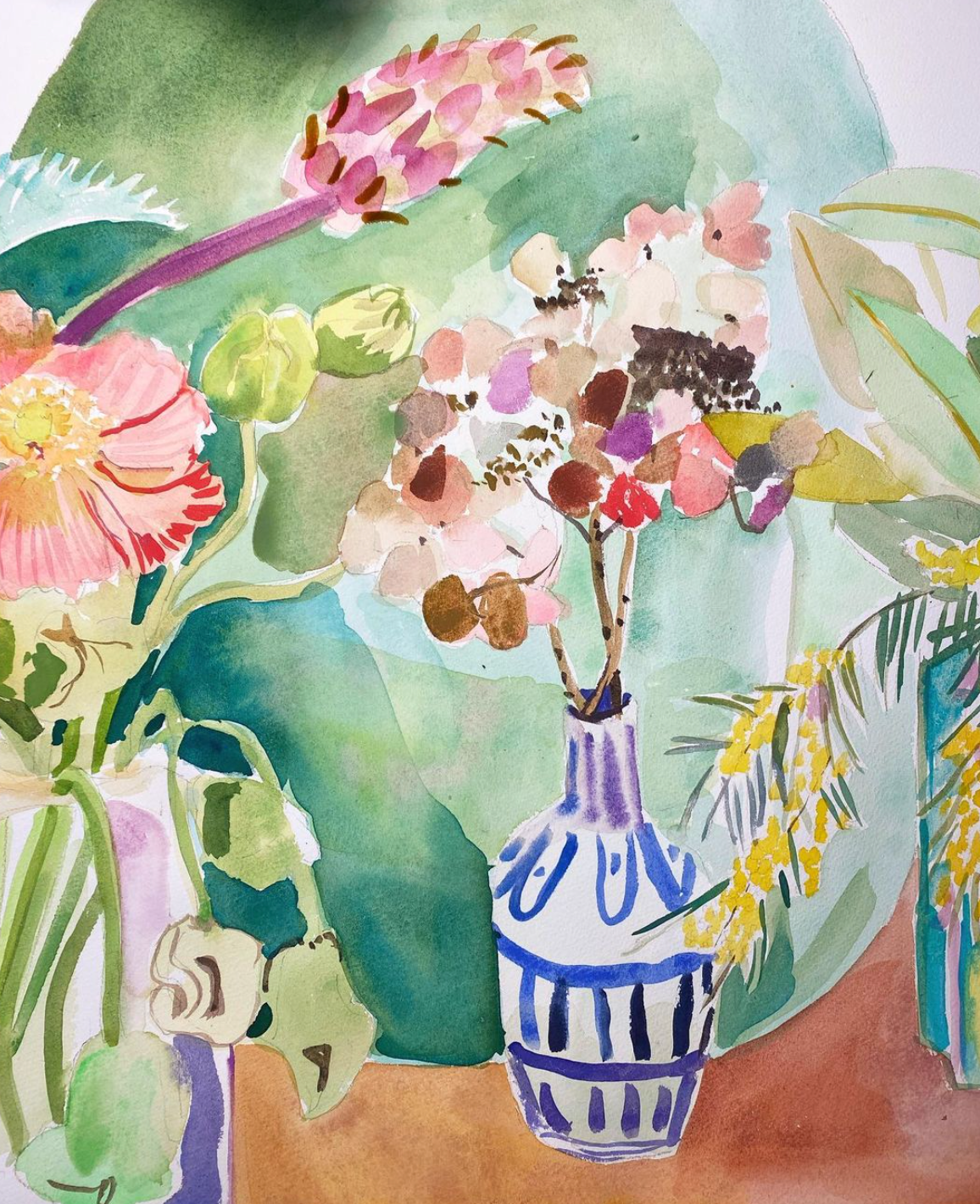 Water colour painting with Elizabeth Barnett, Saturday 26th April 2025