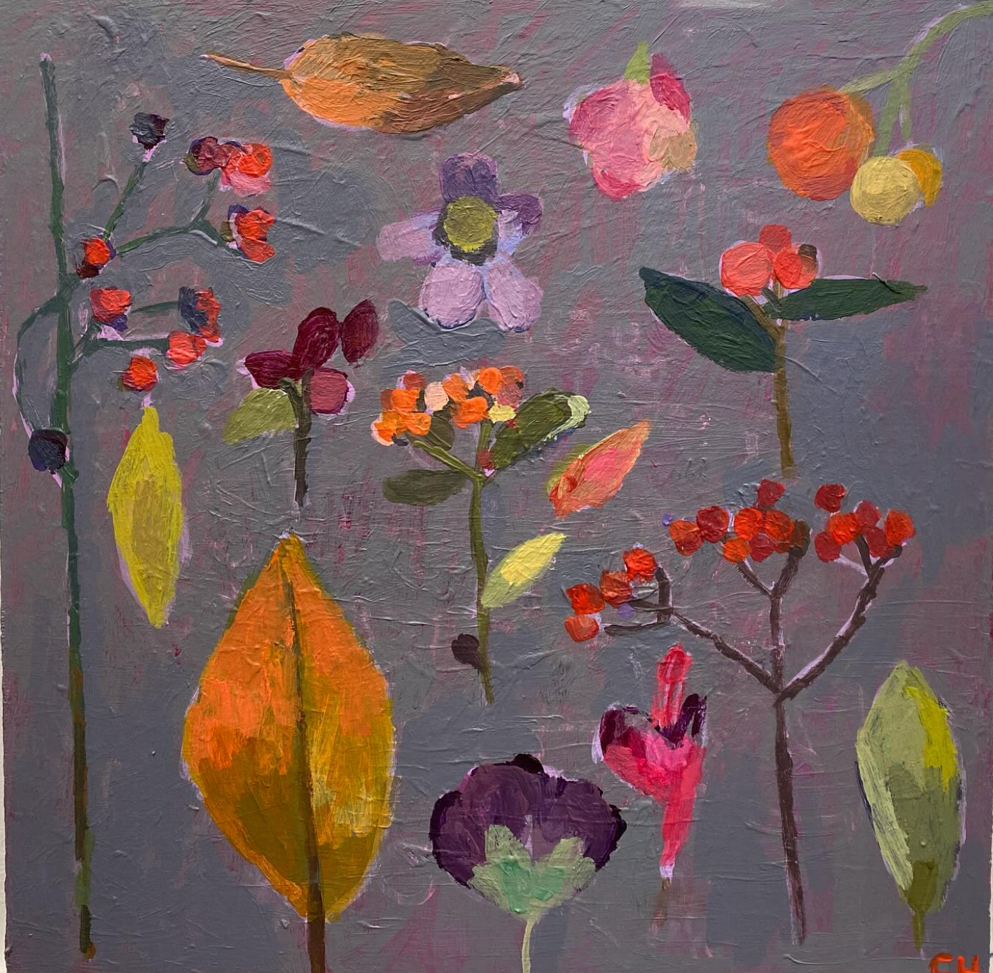 Festive mixed media painting with Charlotte Hardy, 25th November 2025