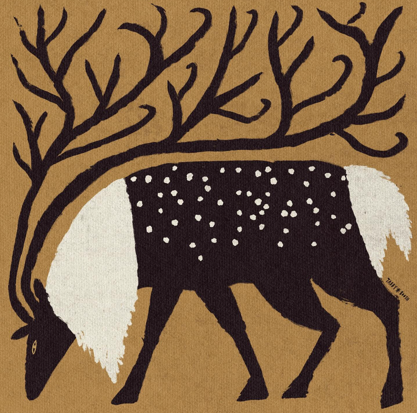 Animal, acrylic painting with Tabby Booth, 16th September 2025