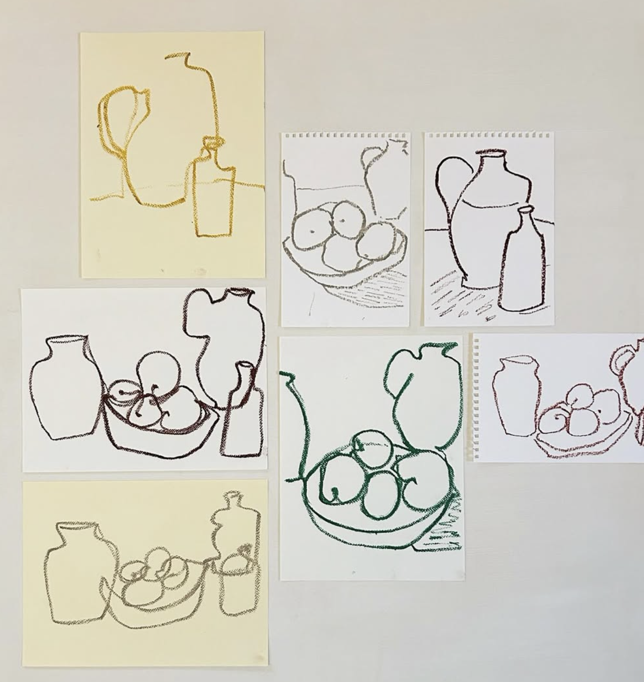 OIl pastel drawing with Jay Harper, 11th Feb 2025