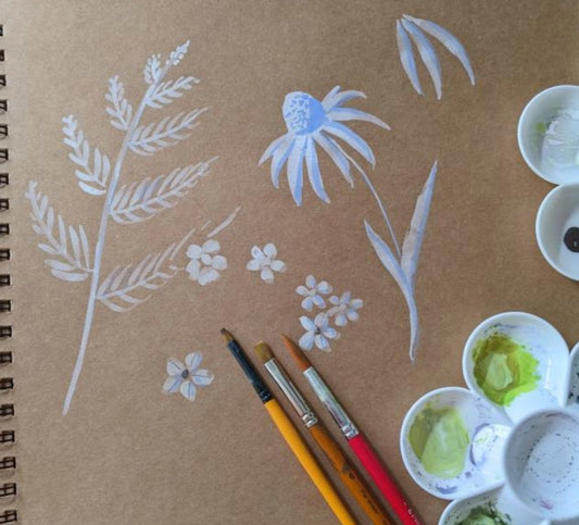 Gouache painting with Angelina Berry, 22nd April 2025