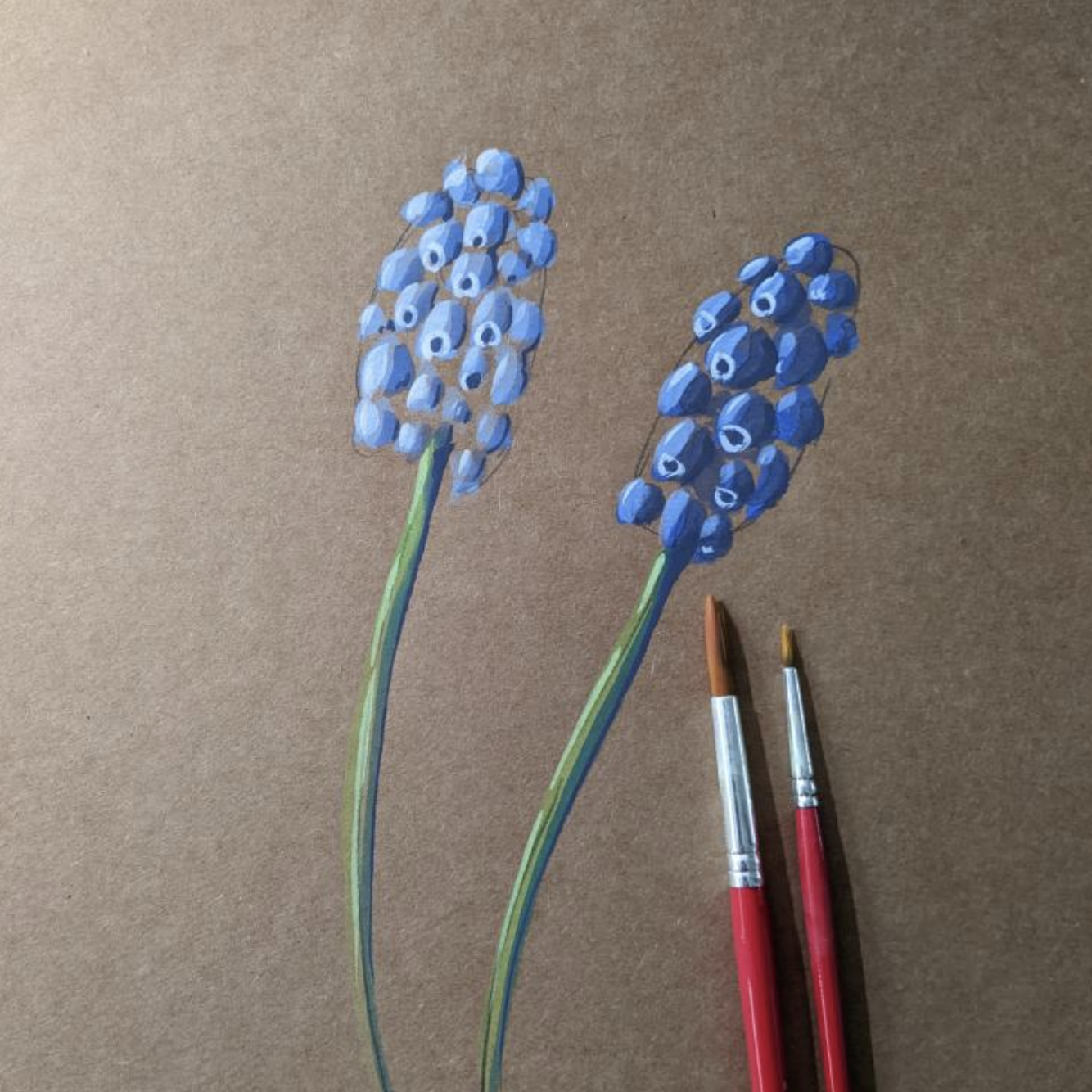 Gouache painting with Angelina Berry, 22nd April 2025