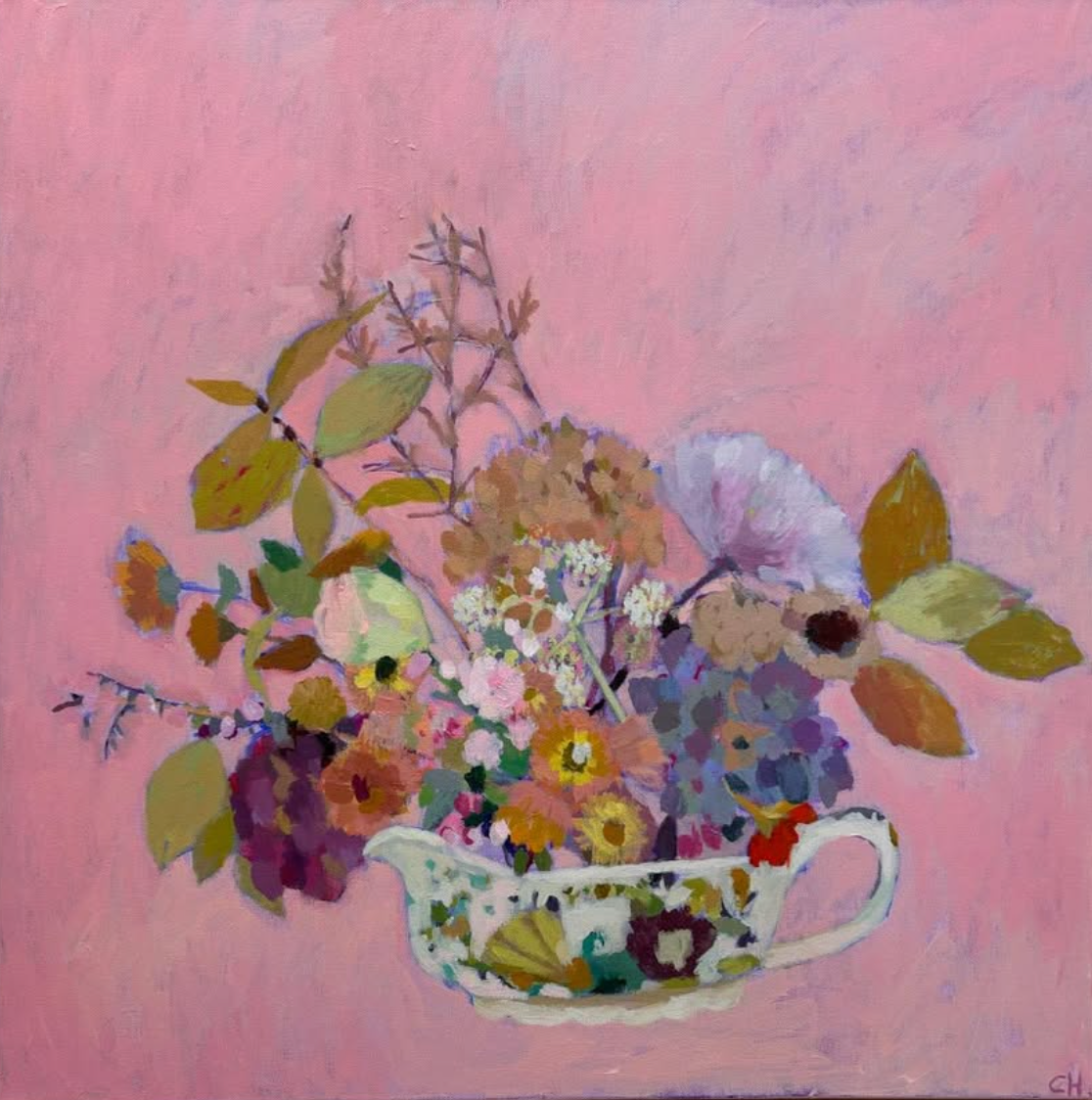 Acrylics, inks and collage with Charlotte Hardy, 17th June 2025