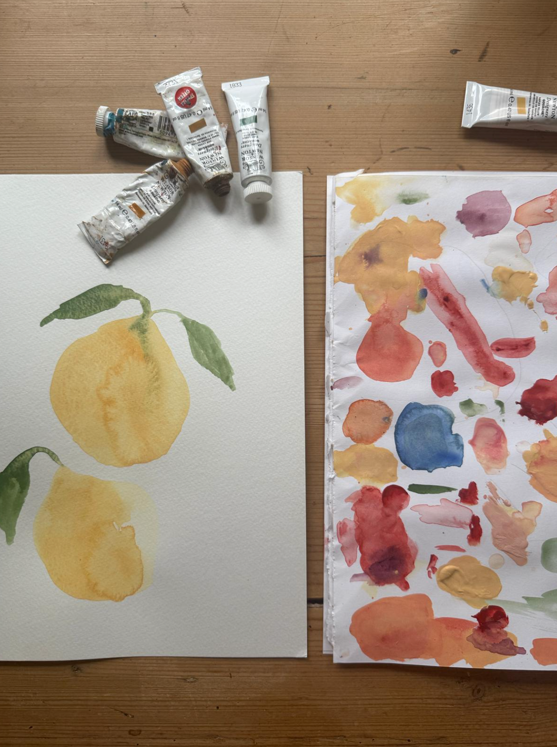 Gouache painting with Julianna Bryne, 20th May 2025