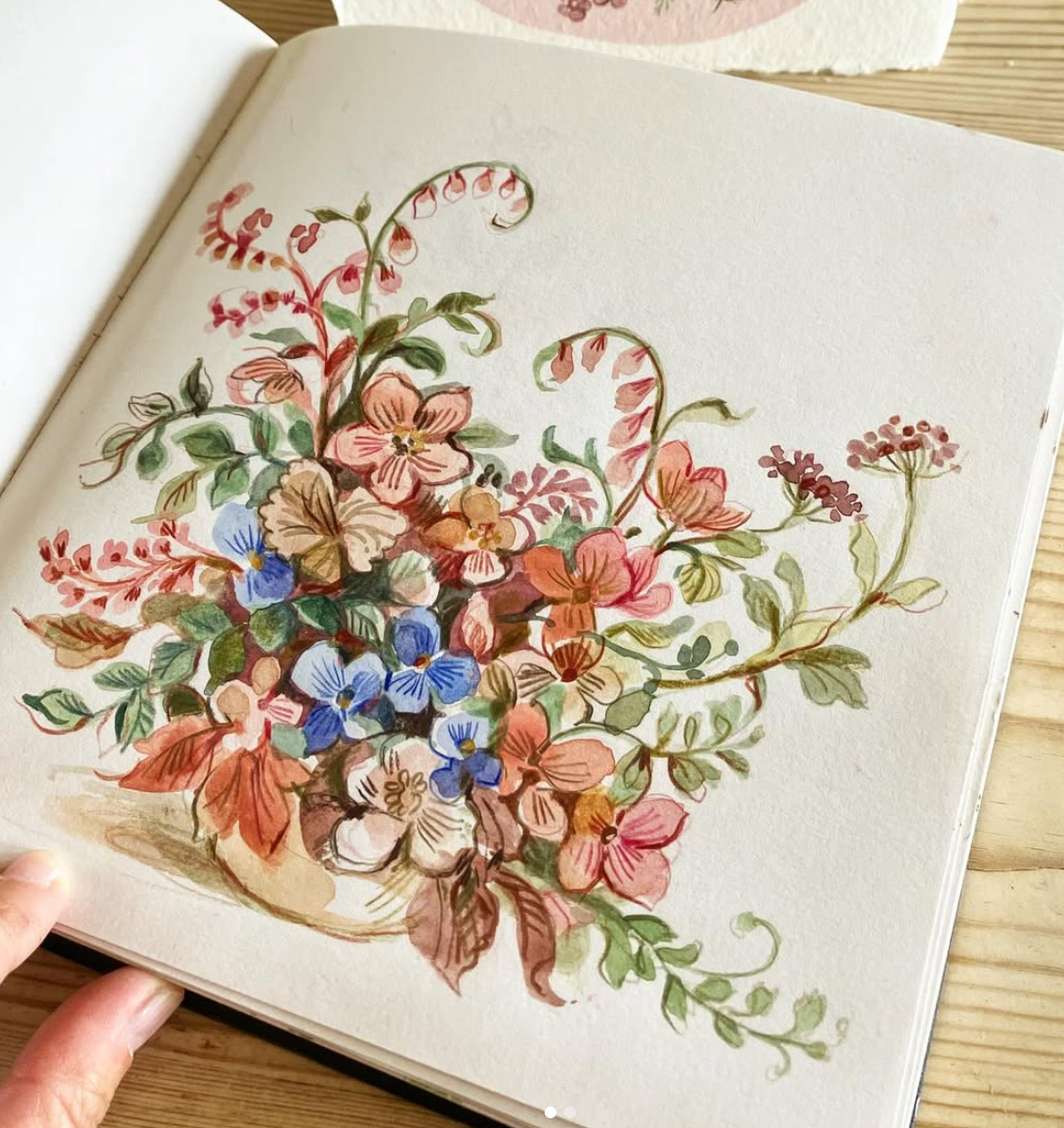 Gouache and water colour pencils with Clare Therese Gray, 17th Sept 2024