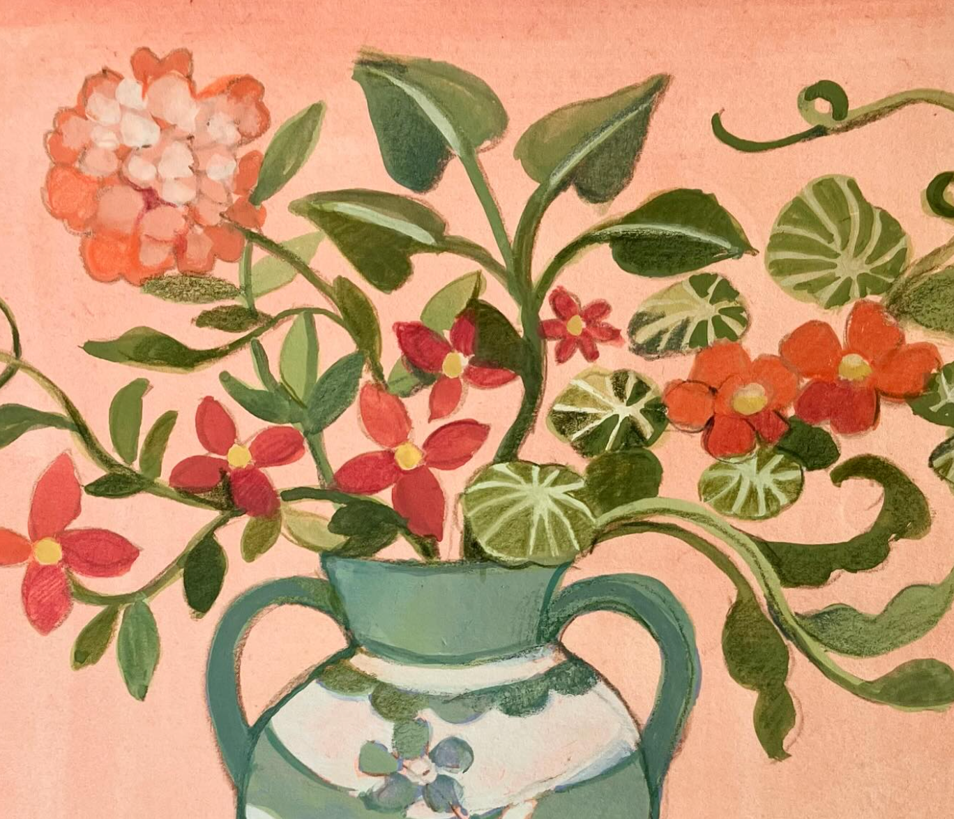 Gouache and water colour pencils with Clare Therese Gray, 17th Sept 2024