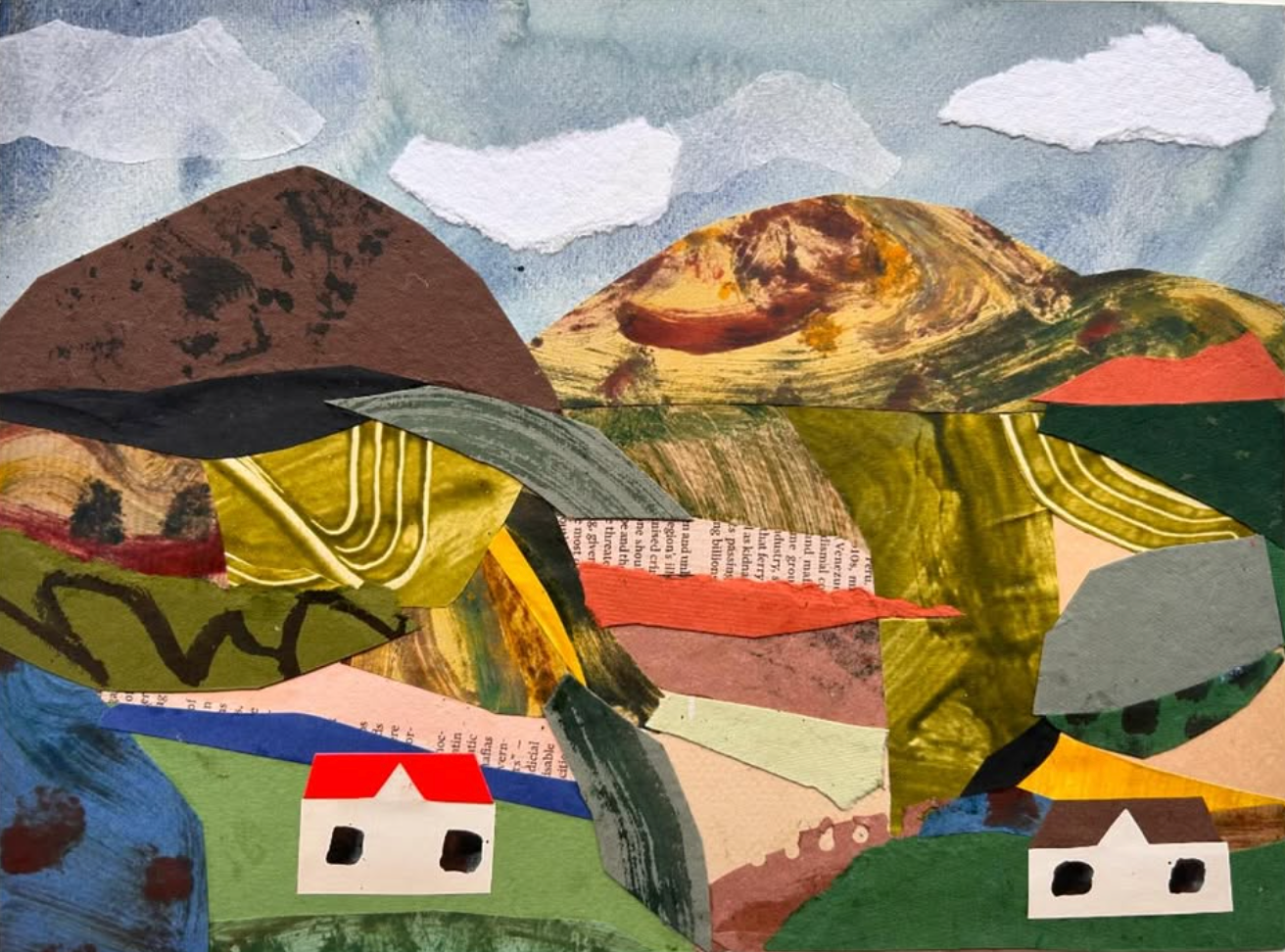 Oil pastels and gouache painting with Rachael Cocker, 11th June 2024