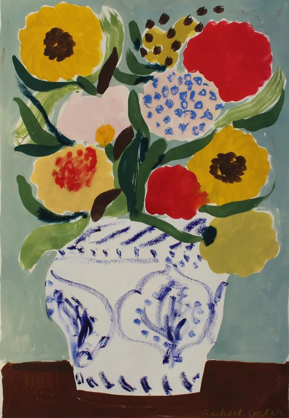 Oil pastels and gouache painting with Rachael Cocker, 11th June 2024