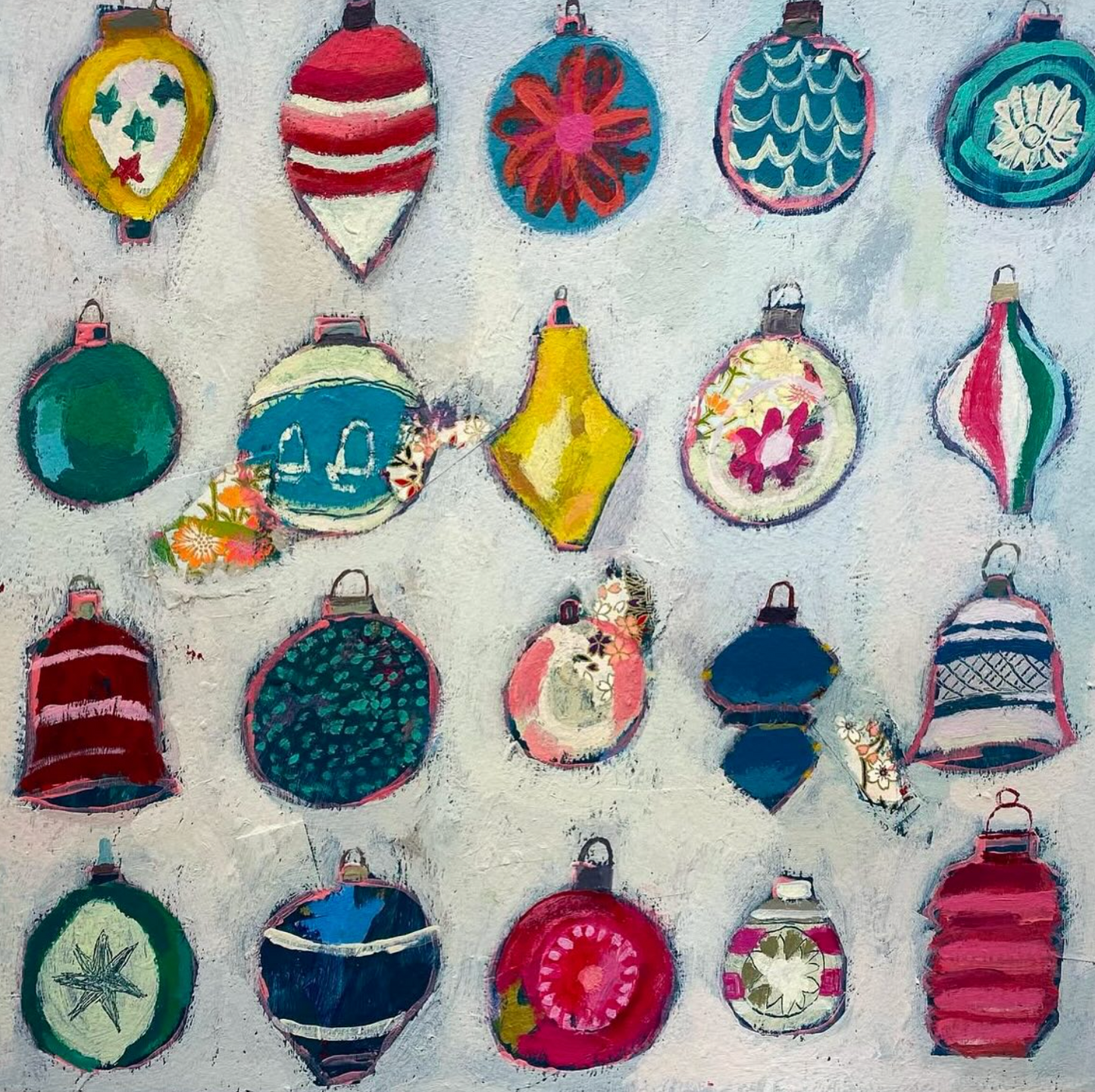 Festive mixed media painting with Charlotte Hardy, 25th November 2025