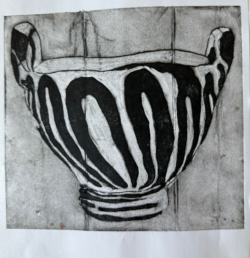 Tetra Pack printmaking with Maureen Nathan, 14th October 2025