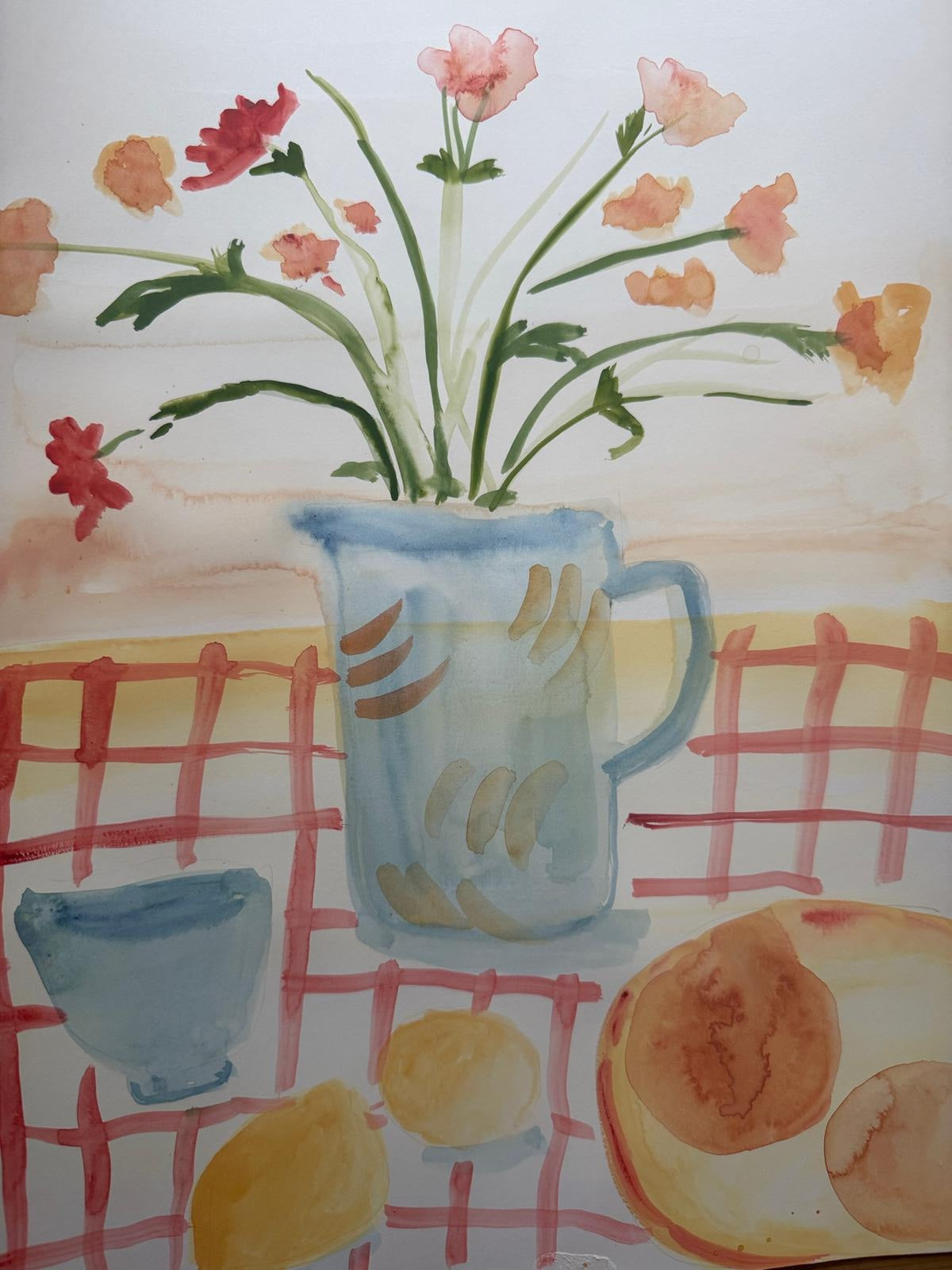 Gouache painting with Julianna Bryne, 20th May 2025