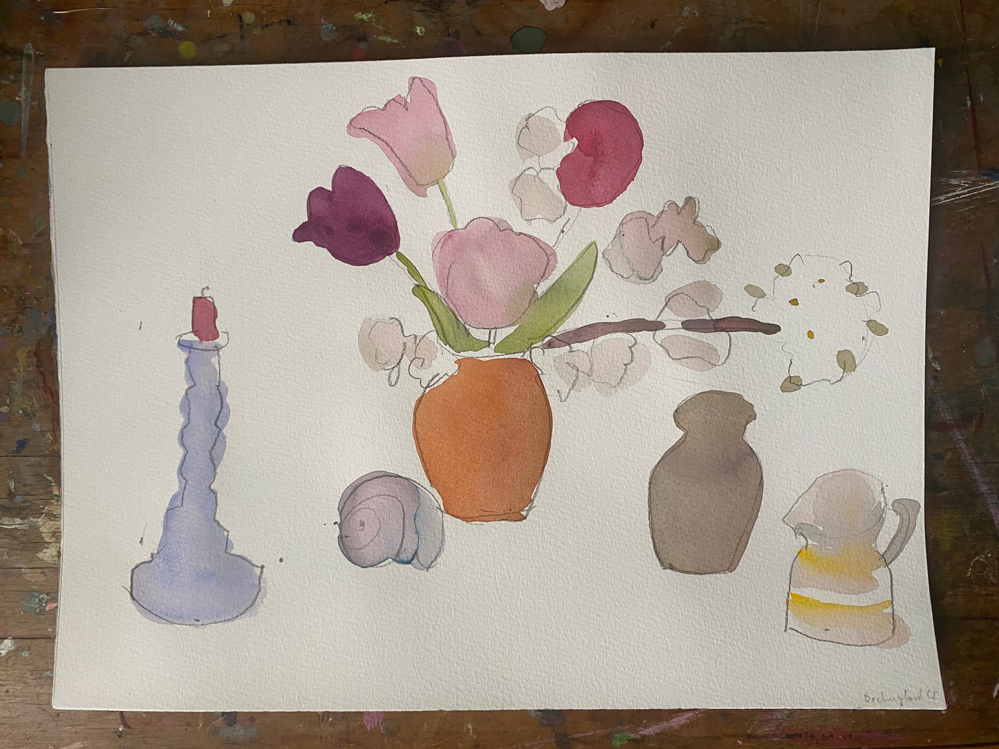 Water colour painting with Elizabeth Barnett, Saturday 26th April 2025